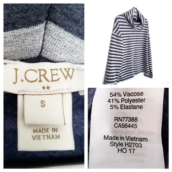 *J. Crew Factory Striped Sweatshirt Size S - Picture 3 of 3